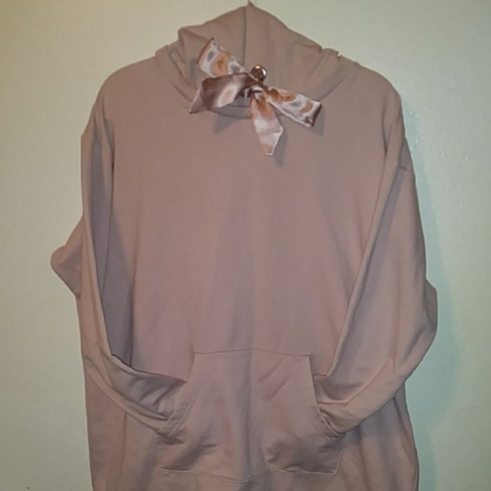 Just be...Oversized Blush Pink Pull-over Hoodie 2X